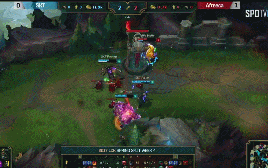 Pha xử lý của MaRin khi bị ba thành viên của SKT tiến hành băng trụ ở Ván 2