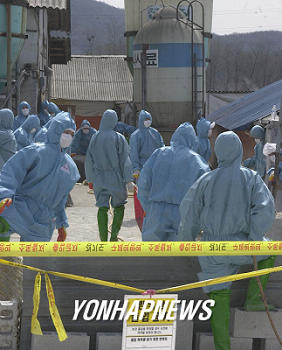 방역작업 나선 관계자