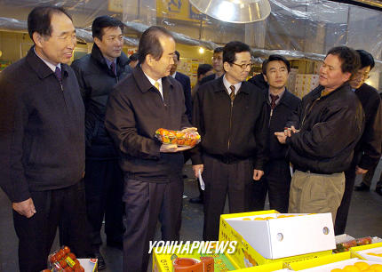 농림부장관, 농산물 가격동향 점검