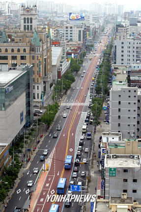 서울시내 중앙버스전용차로제