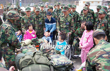 폐광촌 장애우 1일 병영체험