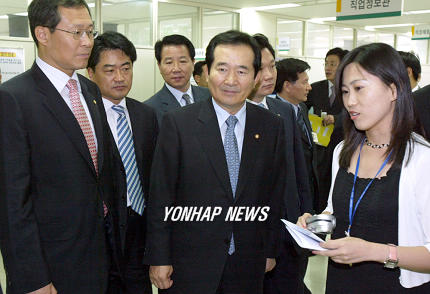정세균 대표 청년실업 현장방문