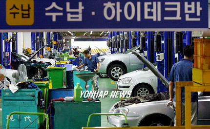 현대차 파업에도 정비는 계속