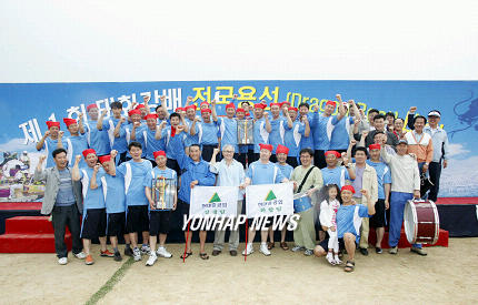 전국 첫 용선대회 1,2위 현대중공업 상생.화합팀