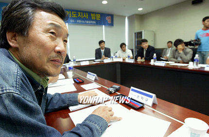 나노센터 방문한 손 전 지사