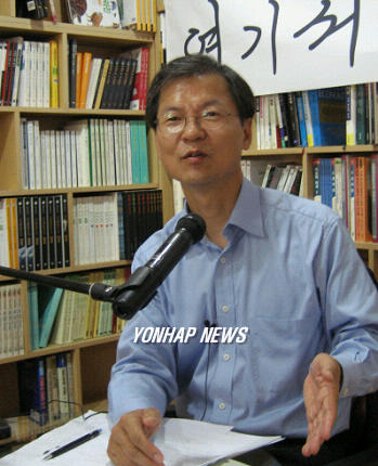 광주서 강연하는 천정배 의원