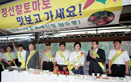 정선 찰토마토 맛있어요