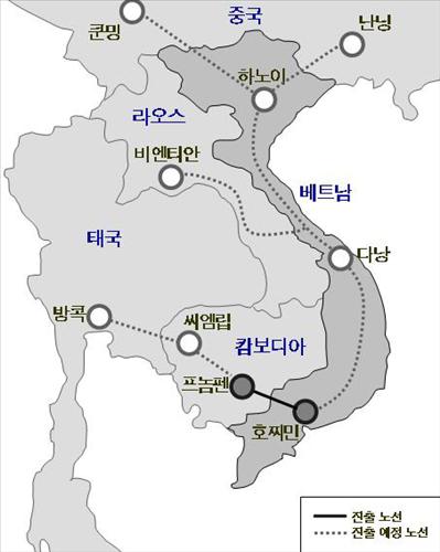 금호고속, 캄보디아 운수시장 진출
