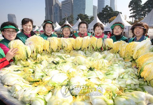 신안 천일염으로 절인 배추입니다