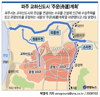 파주 교하신도시 한국의 베니스 된다
