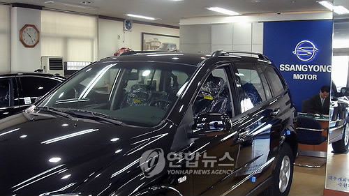 쌍용차 판매대리점도 공장만큼 썰렁