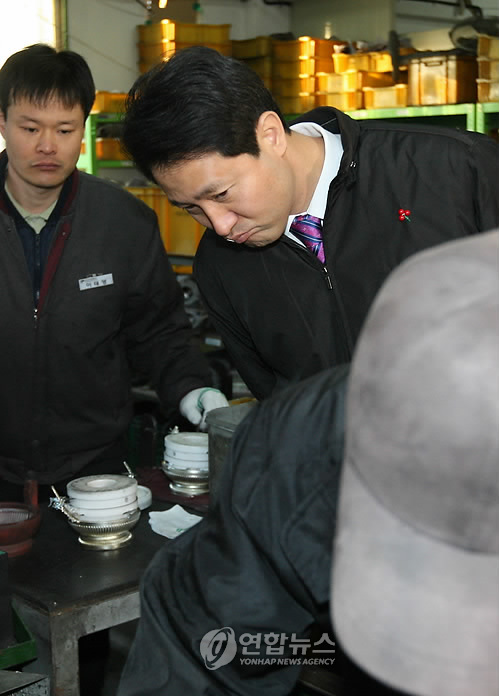 오세훈 서울시장 불황의 현장 속으로