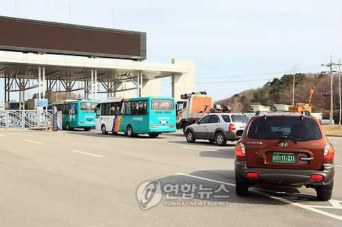 동해선 통행 정상화 금강산 가는 차량