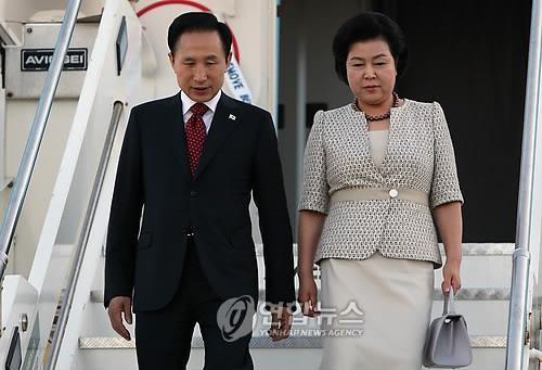 이 대통령, 이탈리아 로마 도착