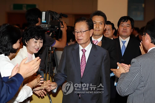 박희태 대표 부산 방문