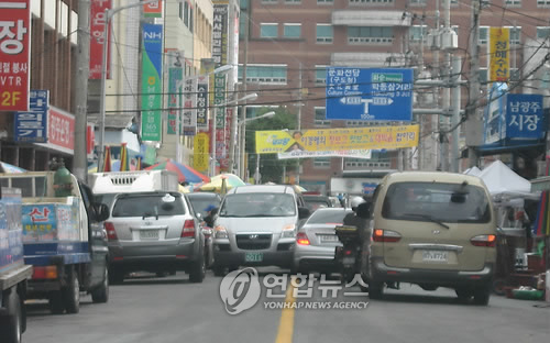 몸살앓는 남광주시장