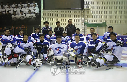 강원도청 아이스슬레지하키팀 16일 입국