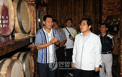 장태평 장관, 산머루농원 영농조합 방문