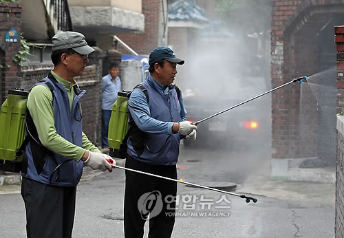 장마 후 방역작업 구슬땀