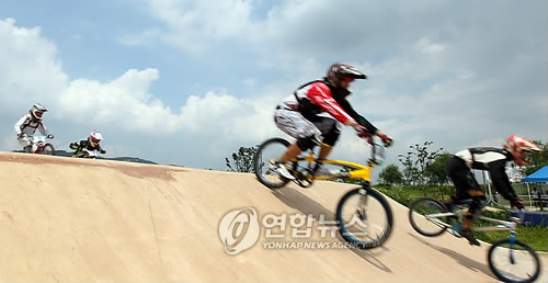 한강변 자전거