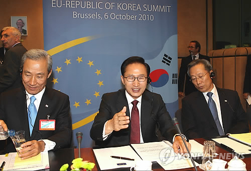 이 대통령, 한-EU 정상회담 참석