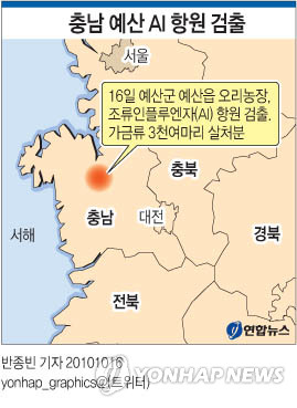 충남 예산 오리농장서 AI 항원 검출