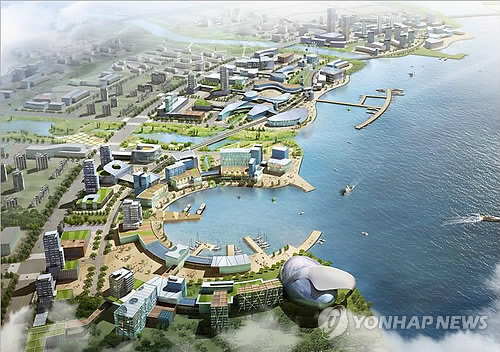 새만금 명품도시 조감도