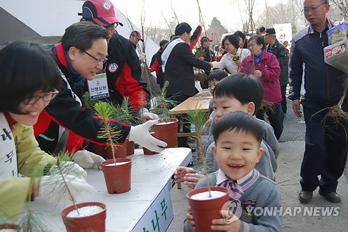 북부산림청 나무 잘키우세요
