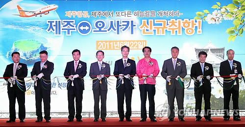 제주항공 제주∼오사카 취항, 주3회 왕복