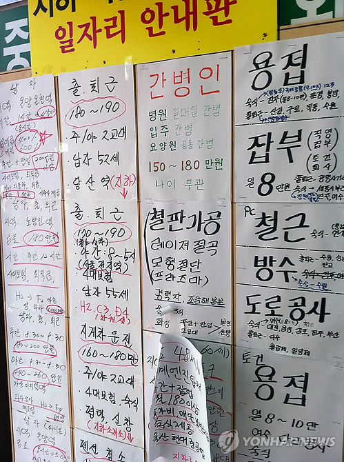 조선족 직업소개소엔 구인전화 빗발