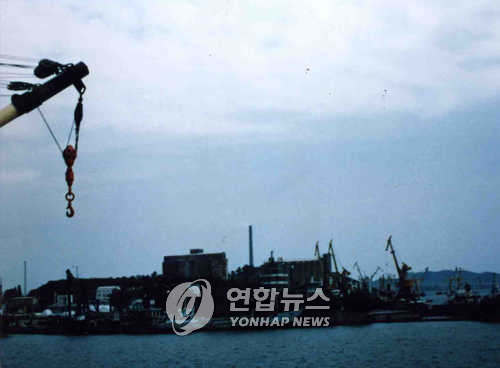 인도 대북지원 식량 남포항 도착