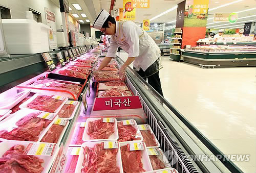 미국산 쇠고기는 판매되지만..