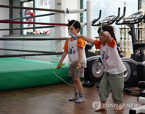복싱 다이어트 유아부터..학부모 인기