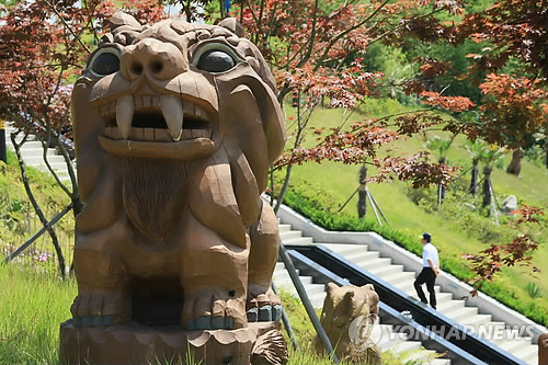 신라장군 이사부의 나무 사자