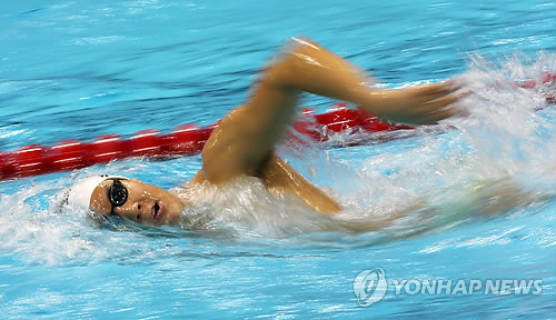 <올림픽> 훈련하는 박태환