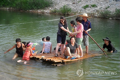뗏목타기 너무 재미있어요