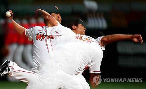 <2012 PO> 채병용 투구 연속동작