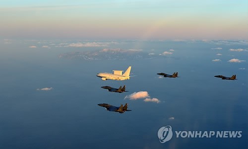 울릉도 상공 초계비행