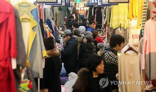 의류도매상가 불야성