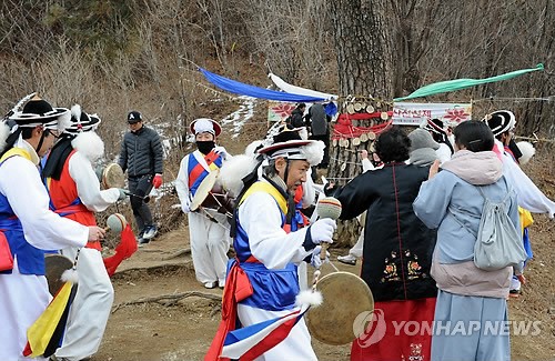 천연기념물 지리산 천년송 당산제