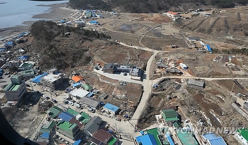 하늘에서 본 연평도