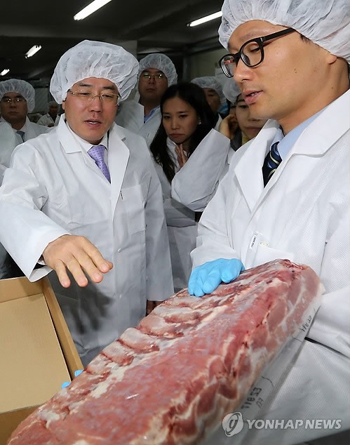정승 식약처장, 수입 축산물 검역 과정 점검