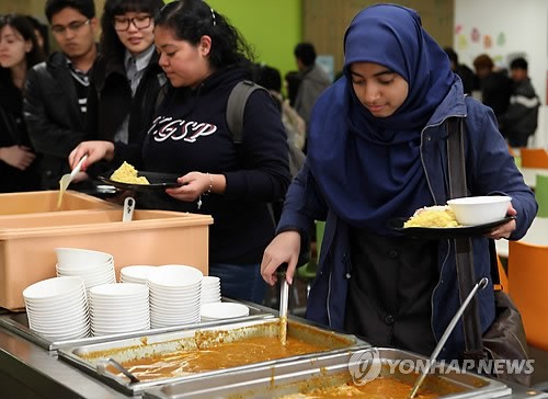 선문대 할랄 푸드코트 모슬렘 학생에 인기