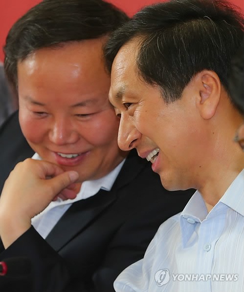 머리맞댄 김기현과 김재원