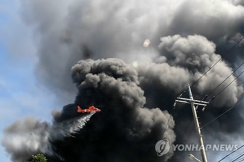 춘천 후평공단 공장서 큰불…13억원 재산피해(종합2보)