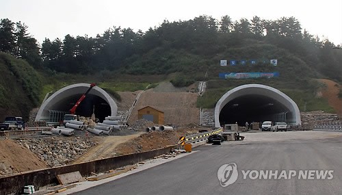 내달 초 개통되는 대전 동서대로 도솔터널