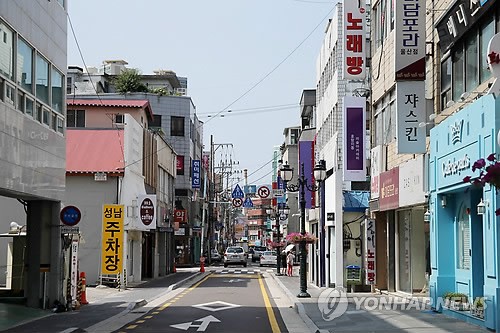 도로 정비된 울산 문화의 거리