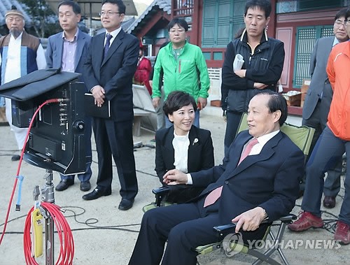 방통위원장, 외주제작 드라마 현장 방문