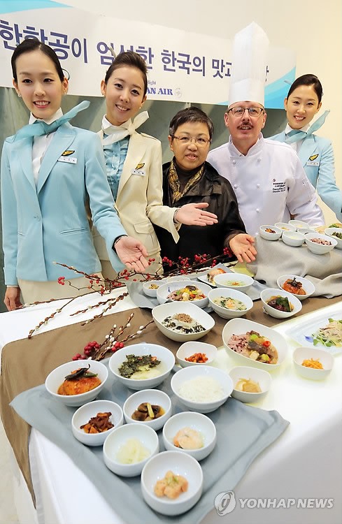 하늘에서 맛 보는 정통 한식정찬 코스메뉴