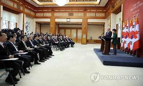 한-캐나다 정상 공동기자회견